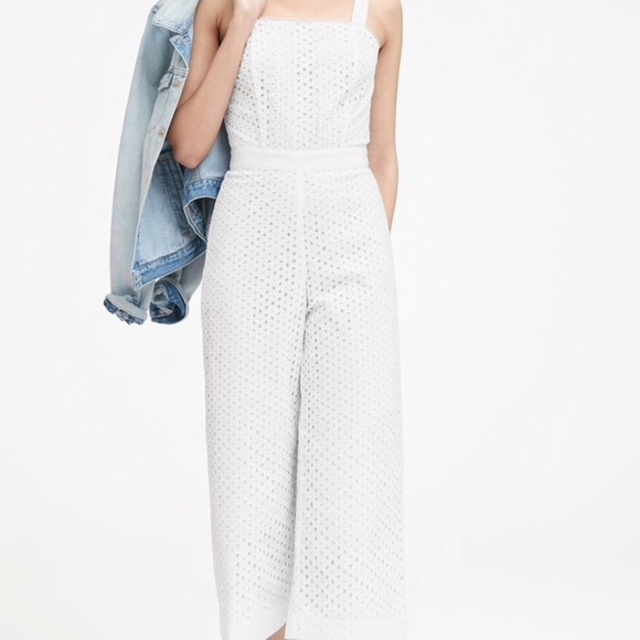 Banana Republic Pants - Banana Republic Eyelet Lace Elevated Jumpsuit